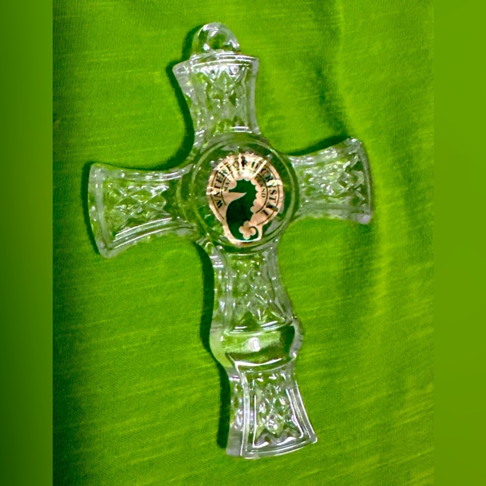 Waterford crystal cross ornament